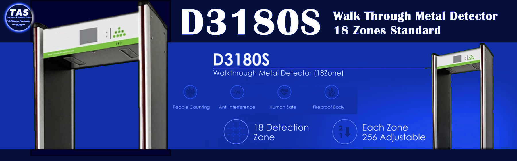 D3180S Walk Through Metal Detector-banner